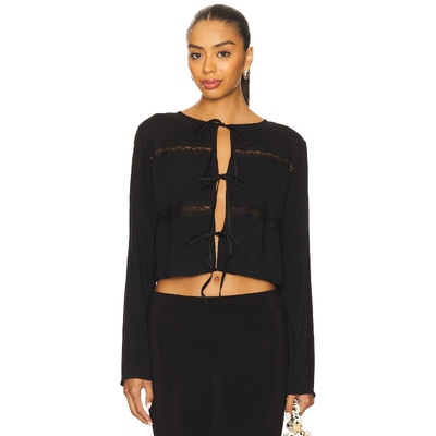 [冬季新品]Bella Venice CAMILLE 上装 黑色REVOLVE小众