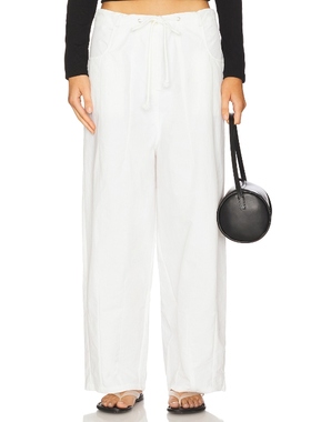 LIONESS RIPTIDE 长裤 白色 美式休闲风REVOLVE小众