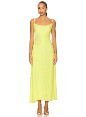 [冬季新品]Georgia Hardinge TIDE 裙子 柠檬色 REVOLVE小众