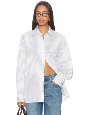 Helmut Lang PLACKET 收腰设计衬衫 白色REVOLVE小众新款