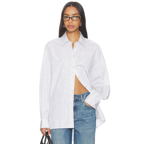 Helmut Lang PLACKET 收腰设计衬衫 白色REVOLVE小众新款