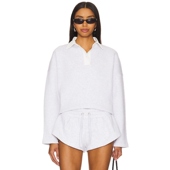 冬季 Bras 套衫 Port REVOLVE小众新款 SOFIA 淡灰色羊毛衫 保暖