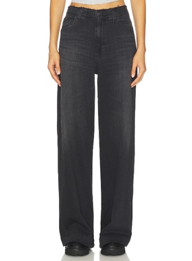 AG Jeans DEVEN 阔腿 黑色 美式复古风REVOLVE小众新款