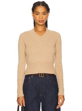 [春季新品]Autumn Cashmere V领款棕色辣妹风长袖上衣REVOLVE小众