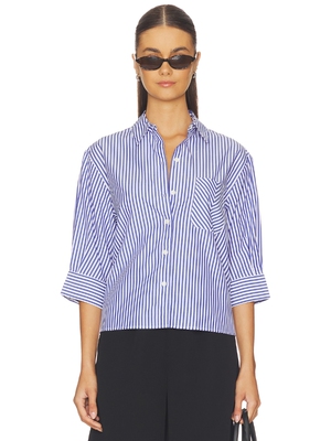 Rag & Bone Lucia Stripe Poplin Shirt revolve小众新款