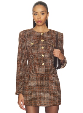 ASTR the Label KYLEIGH 外套 棕色 老钱风REVOLVE小众新款