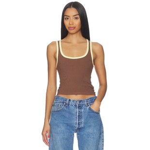 The 巧克力色 Label 上装 y2k辣妹风REVOLVE小众 ANGELO Runaway