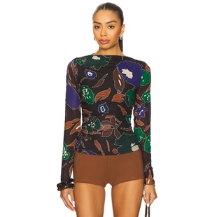 y2k辣妹风REVOLVE小众新款 Cleobella 黑色 上装 REMY