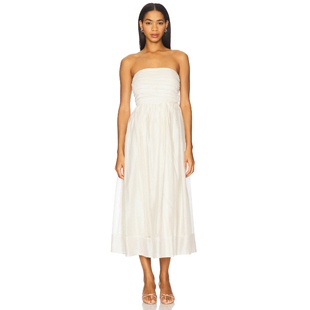 the 奶油色REVOLVE小众新款 Label 裙子 ANEESHA ASTR