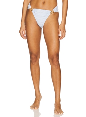 PQ Detail Fanned Bikini Bottom Baby Blue y2k辣妹风REVOLVE小