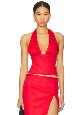 BUCI APRIL 吊带上装 红色 y2k辣妹风REVOLVE小众新款