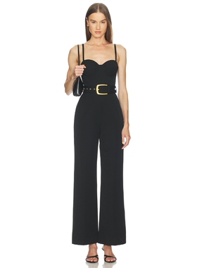 L'AGENCE Jessa Bustier Tailored Jumpsuit revolve小众新款