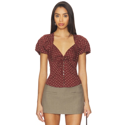 [春季新品]Free People SUMMER 印花女衬衫  基础易搭内搭REVOLVE