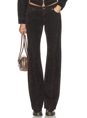 KNWLS FLOCK 长裤 黑色 美式复古风REVOLVE小众新款