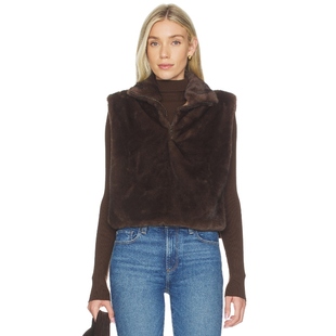 DANE Dot 上装 棕色 Line y2k辣妹风REVOLVE小众新款