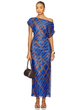 [冬季新品]MISA Los Angeles KIANA 裙子 蓝色 REVOLVE小众