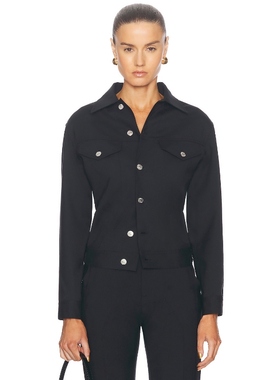 [冬季新品]Moschino Jeans 莫斯奇诺 夹克黑色美式休闲风REVOLVE