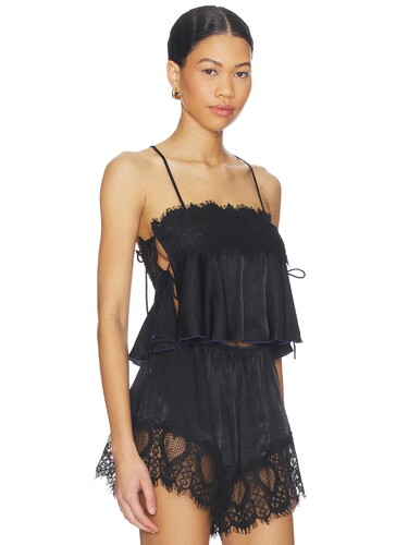 Free People SWEET LOVE蕾丝系带紧身吊带辣妹revolve小众新款