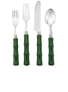 Chefanie Green Resin Bamboo Flatware Setrevolve时尚小众新款
