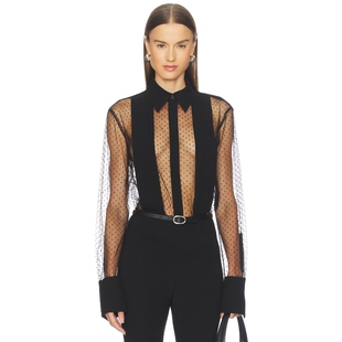 透视女衬衫 黑色REVOLVE小众 MEGHAN FAFF 春夏新品 SANS