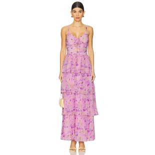 the 粉色REVOLVE小众新款 Label 长裙 DRESS ASTR