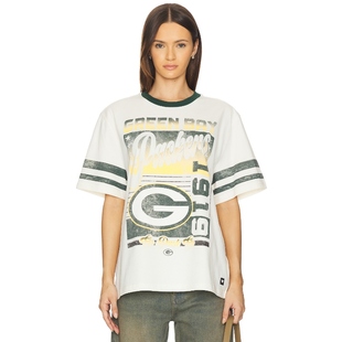The Wild Collective PACKERS 图案T恤 奶油色 y2k辣妹风REVOLVE