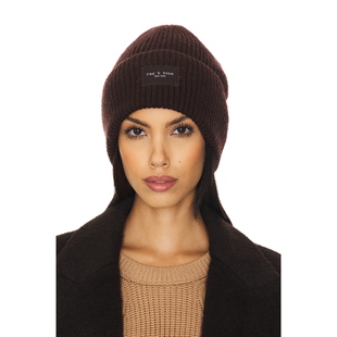 巧克力色REVOLVE小众新款 Bone 针织毛线帽 BLAKE Rag