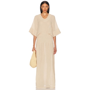 By Malene Birger ANAIS 裙子 米色REVOLVE小众新款