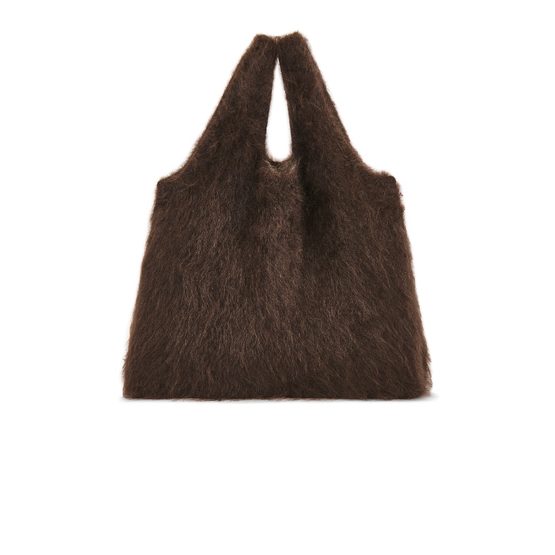 Lisa Yang Oma Brushed Tote 棕色REVOLVE小众新款