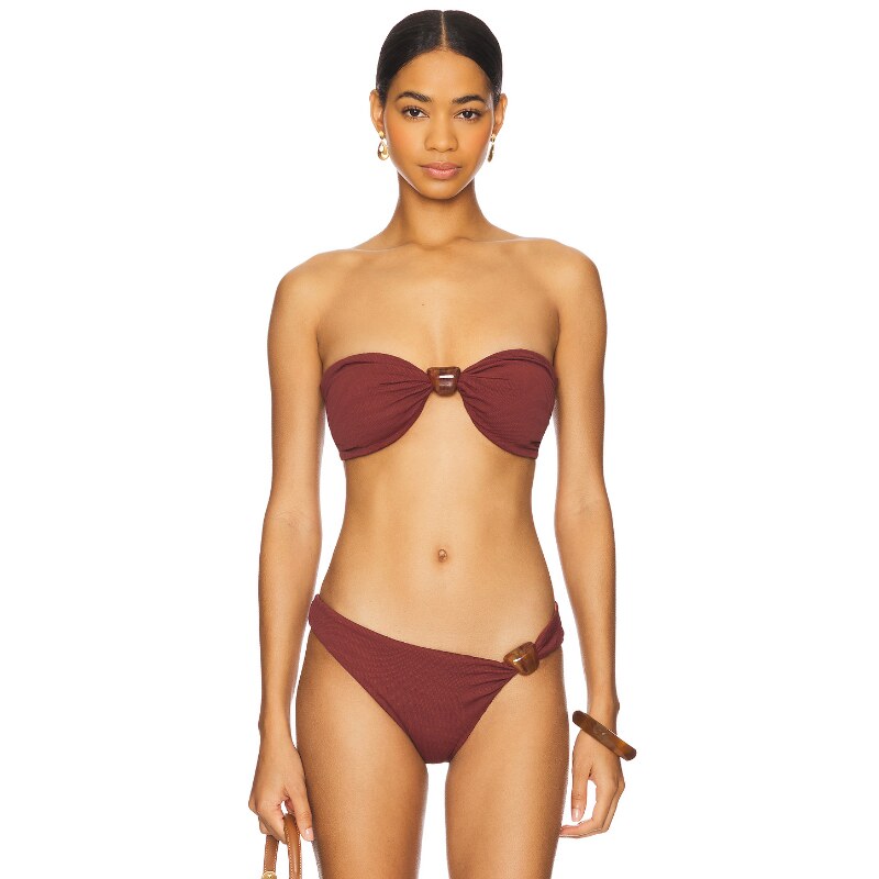 [夏季新品]F E L L A Eli Bikini Top 砖红色y2k辣妹风REVOLVE