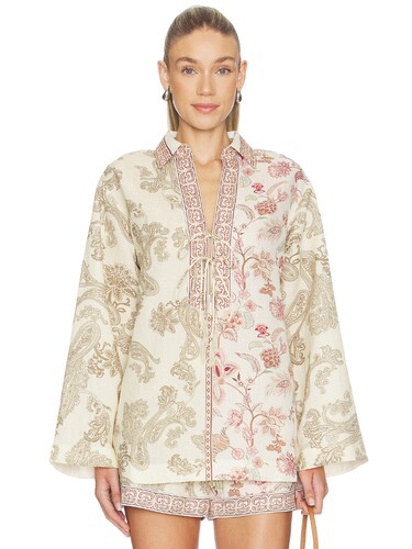 HEMANT AND NANDITA Drop Shoulder Collared Tunic revolve小众