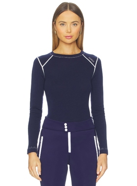 JORDE Zuri Baselayer Top 藏青色 运动复古风REVOLVE小众新款