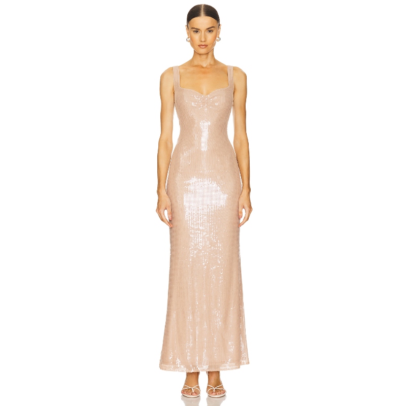 LOBA DISA MAXI 裙子 裸色REVOLVE小众新款