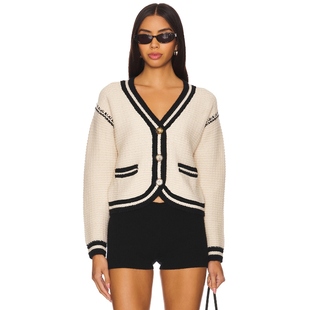 冬季 开衫 新品 KENYA 象牙白REVOLVE小众 HEARTLOOM