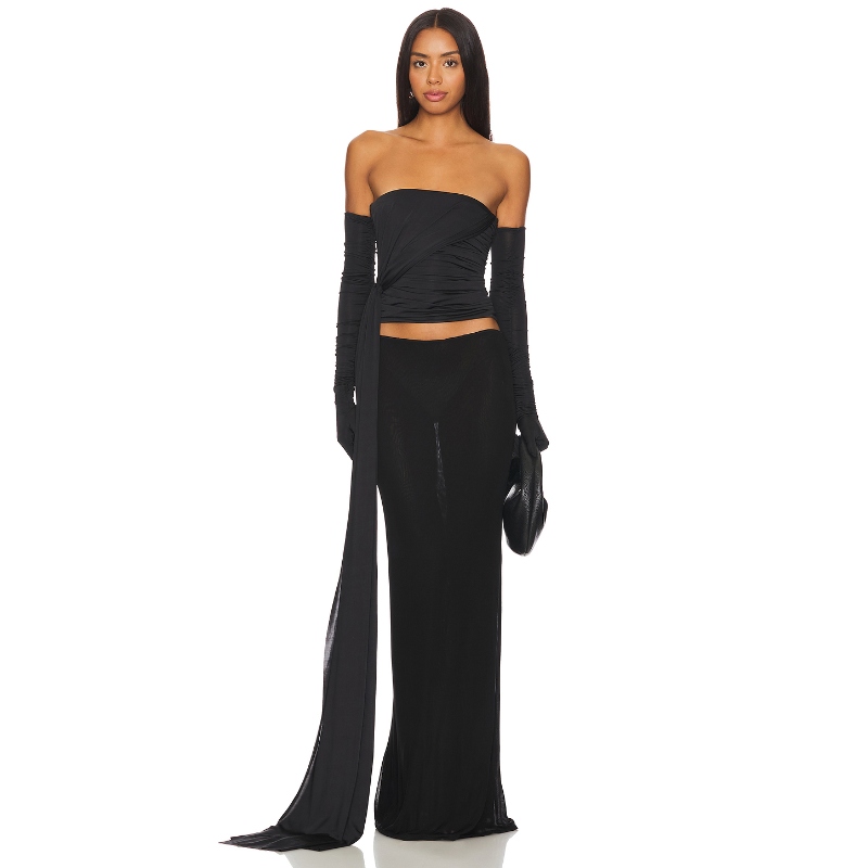 Mother of All DELORES 上装 黑色 y2k辣妹风REVOLVE小众新款