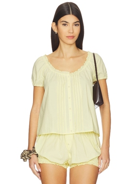 My Mum Made It MORNING 上装 黄色 y2k辣妹风REVOLVE小众新款