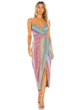 [冬季新品]SAYLOR MEGHAN 中长款连衣裙女revolve时尚小众