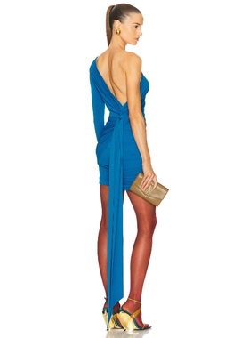 Alex Perry 针织连衣裙保暖蓝色REVOLVE小众新款