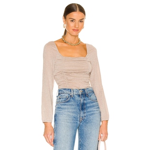 BCBGeneration REVOLVE 新品 NECK 上装 SQUARE 春季 LUREX