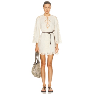 Zimmermann 裙子 奶油色REVOLVE小众新款