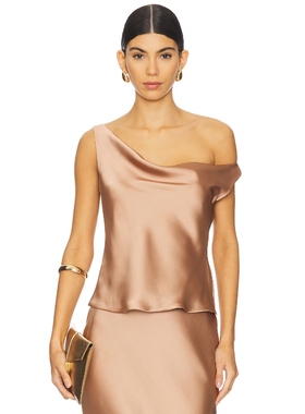 [冬季新品] Norma Kamali 诺玛卡玛丽落肩上装棕黄色REVOLVE