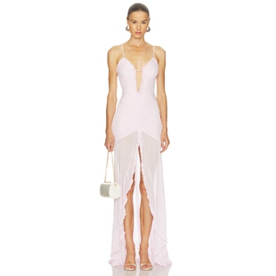 The 粉红胭脂系列REVOLVE小众新款 Label 裙子 KIATA Runaway