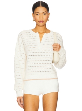 [冬季新品]SABLYN Maeve Henley Pullover 粉色REVOLVE小众新款