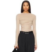 春季 棕黄色REVOLVE小众冬季 新品 Costa 上装 Enza 长袖 保暖