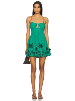 Maaji TROPICAL GREEN PARFAIT 迷你裙 revolve小众新款 绿色