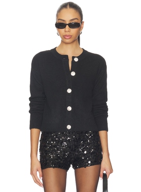 Show Me Your Mumu MAGGIE 开衫 黑色REVOLVE小众新款冬季保暖