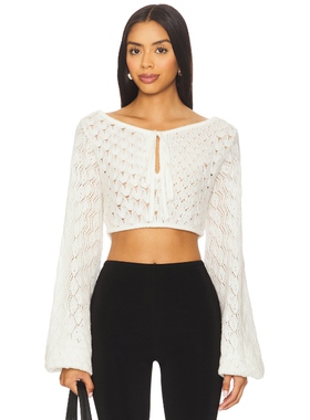 [冬季新品]GUIZIO ANNABELLA 上装 白色REVOLVE小众新款