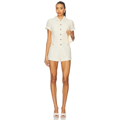 Line & Dot Selani Romper 奶油色 美式休闲风REVOLVE新款