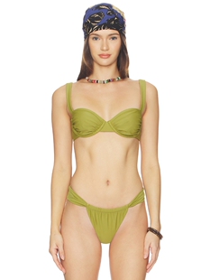 Lovers and Friends CHASING SUNSETS 上装 revolve小众新款 绿色