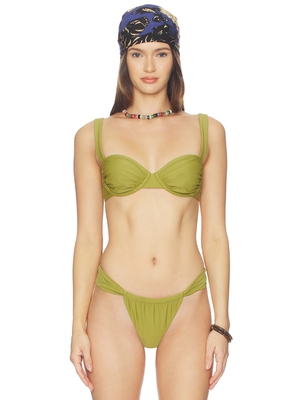 Lovers and Friends CHASING SUNSETS 上装 revolve小众新款 绿色